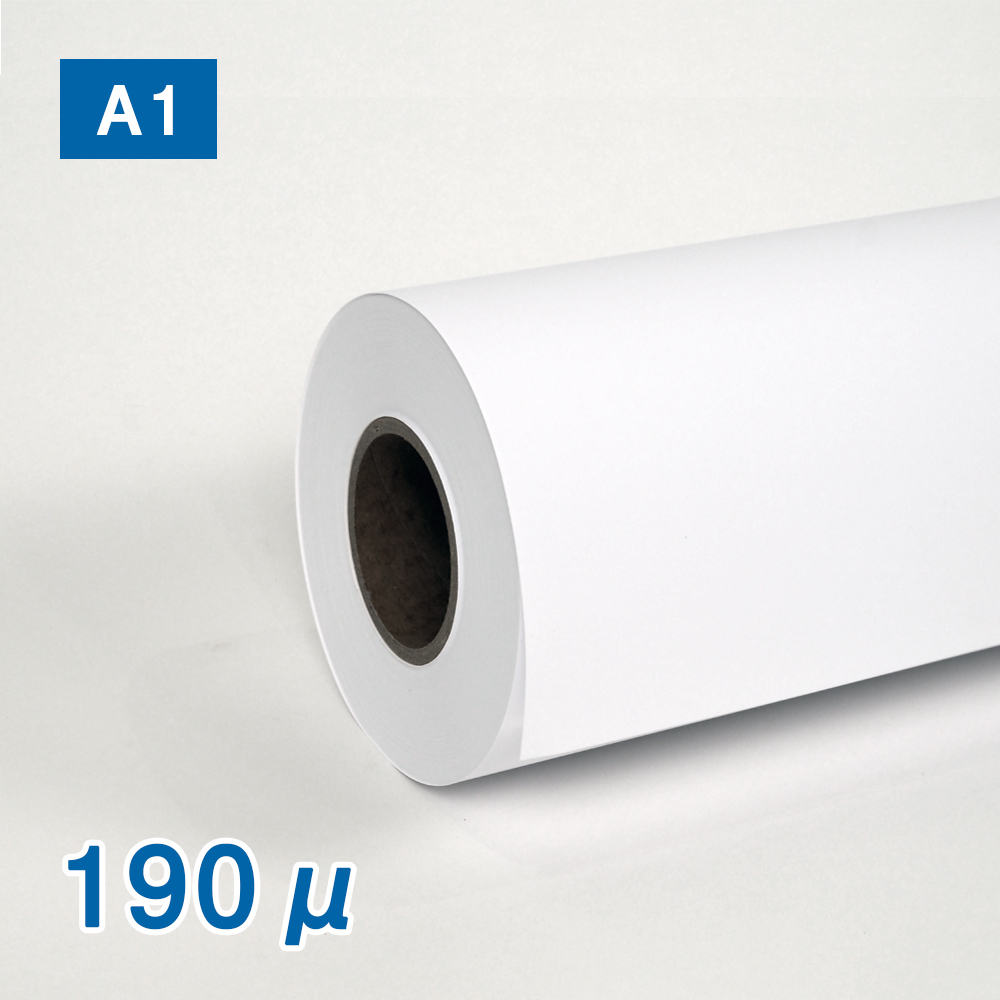 合成紙ロール紙（耐水紙パウチフリー）II（190μ）N A1(幅610mm)×50M(幅610mm×50M 1本): インクジェットロール紙  販促エクスプレス 即納！販促資材が安くて早く届く